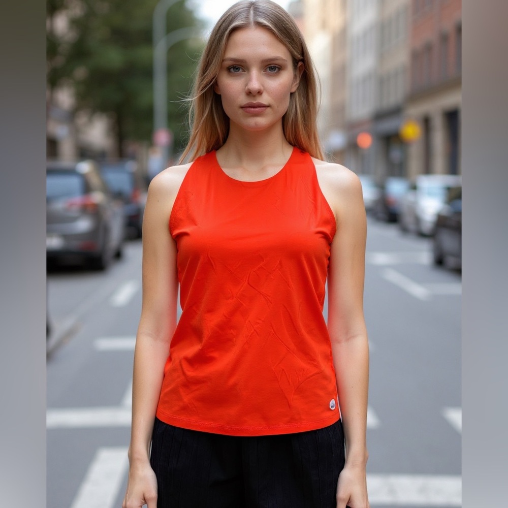 NWT Outerknown OK Active Tank Top Orange Medium